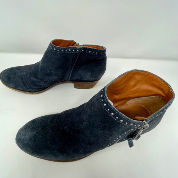 Studded Lucky Brand gray suede ankle booties. Size 8 M. - Picture 4 of 10